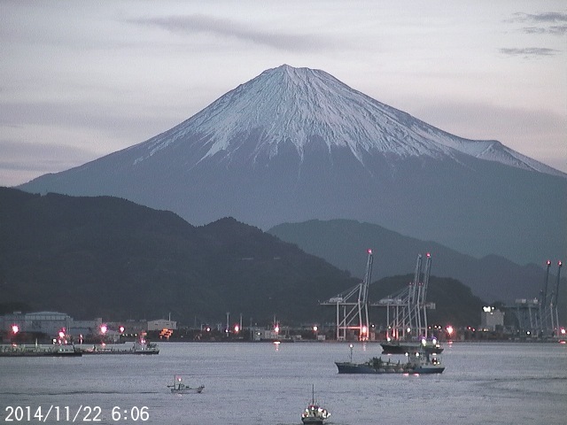 写真：清水から望む富士山