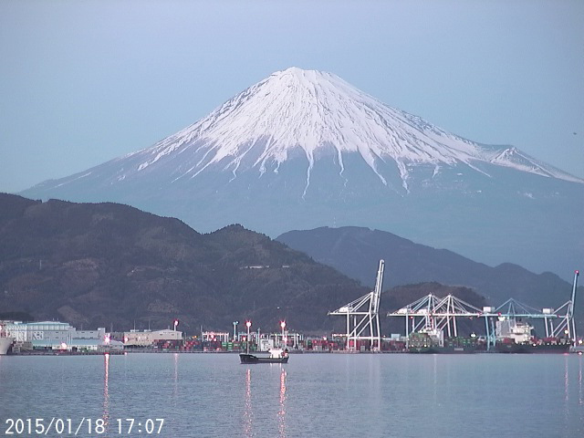 写真：清水から望む富士山