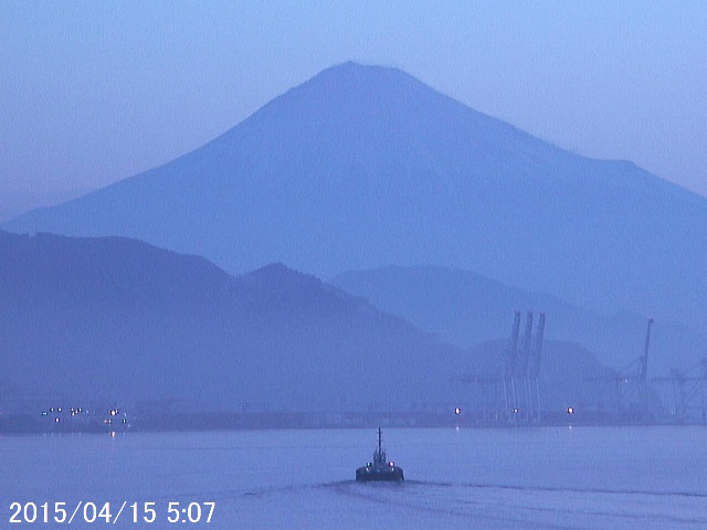 写真：清水から望む富士山