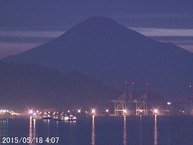 写真：清水から望む富士山