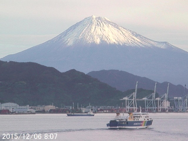 写真：清水から望む富士山