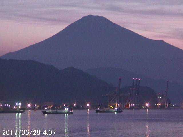 写真：清水から望む富士山