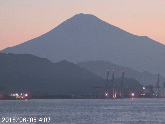 写真：清水から望む富士山