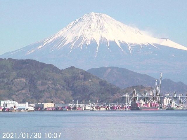 写真：清水から望む富士山