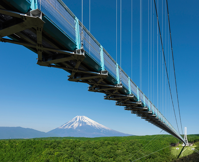 写真：日本一長い歩行者専用吊橋　三島スカイウォーク