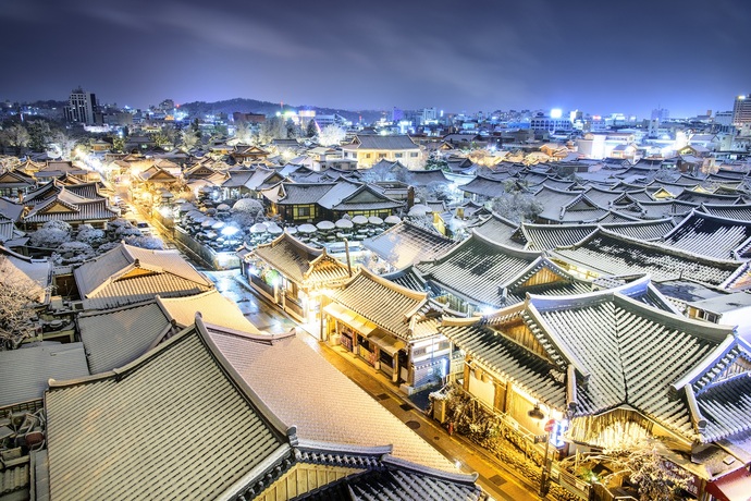 韓国全州市の風景