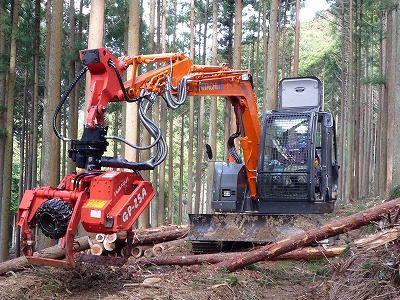 写真：木材生産