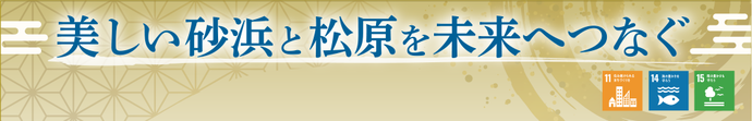 美しい砂浜と松原を未来へつなぐ