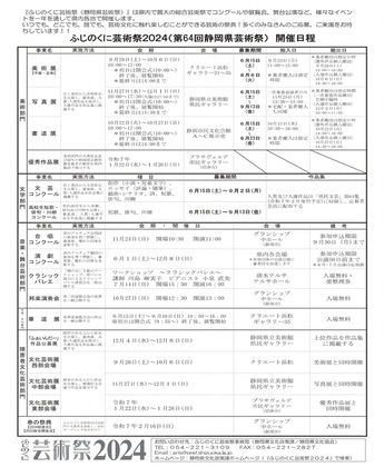 ふじのくに芸術祭チラシ(裏)