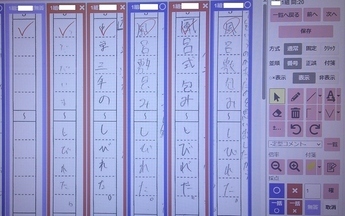 図：採点システム使用画面