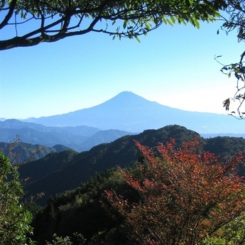 青笹山より見える富士山