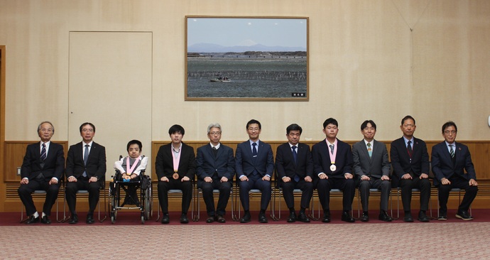 記念撮影（全国アビリンピック入賞者）