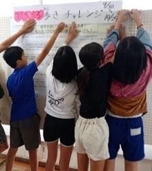 写真：まごころ3活動推進のための掲示物作成