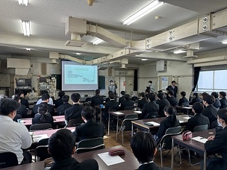 優秀技能者出前授業（掛川工業高校）風景1