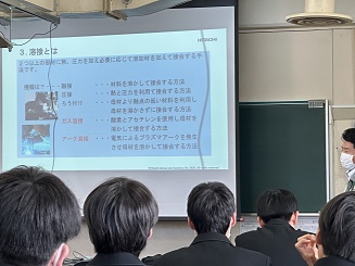 優秀技能者出前授業（掛川工業高校）風景2