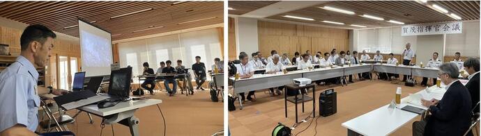 指揮官会議の写真