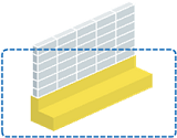 ブロック塀のイメージ図（基礎）