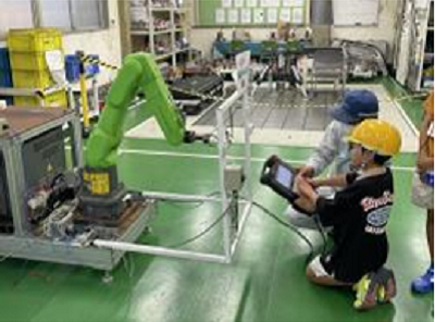 機器操作体験の様子