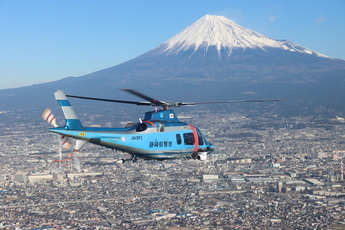 写真：空からのパトロール