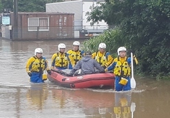 写真：令和6年 伊豆の国市 大雨による洪水