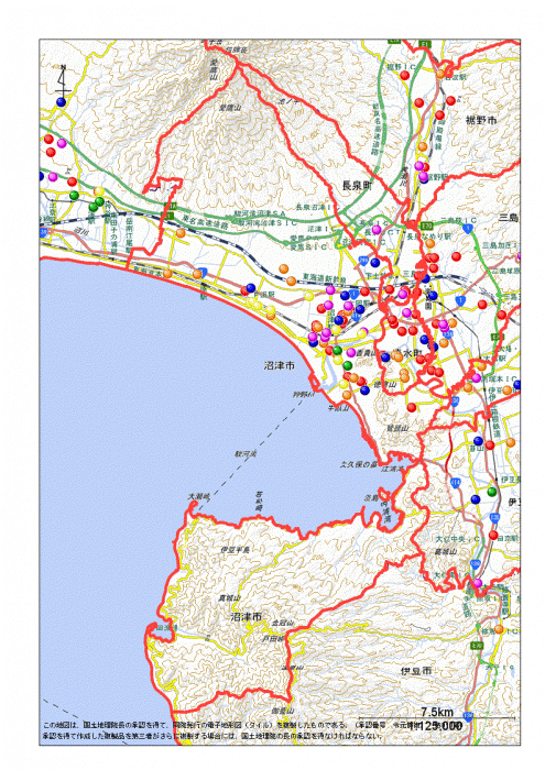 地図：沼津市