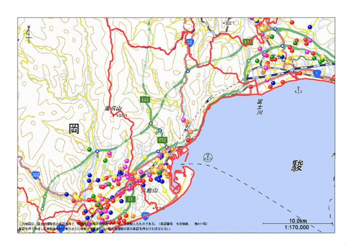 地図：静岡市清水区