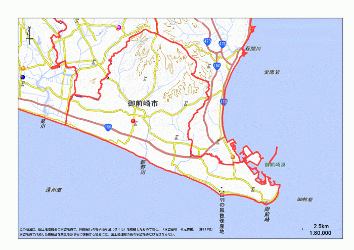 地図：御前崎市