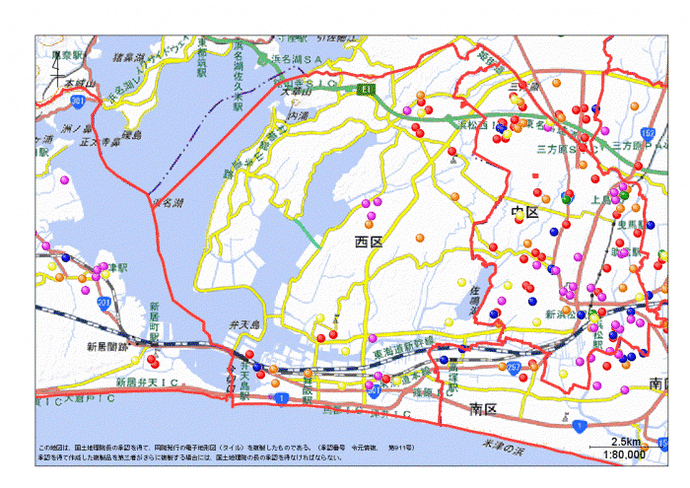 地図：浜松市西区