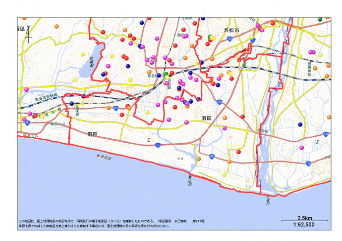 地図：浜松市南区