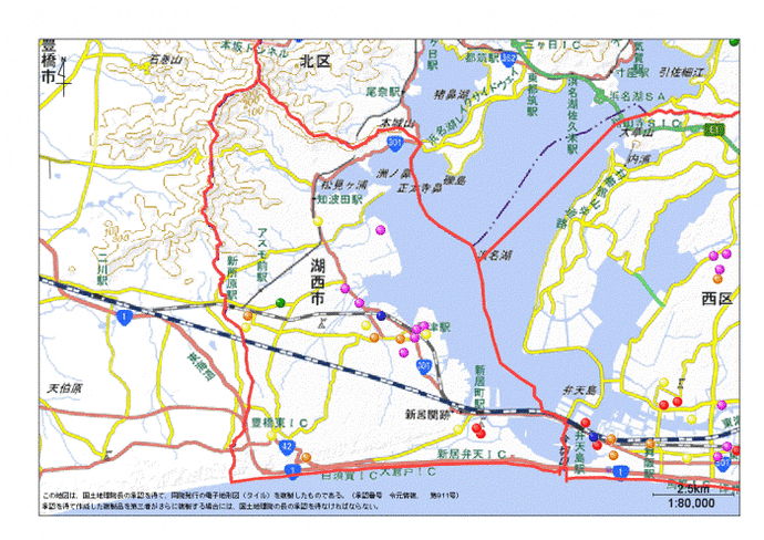 地図：湖西市