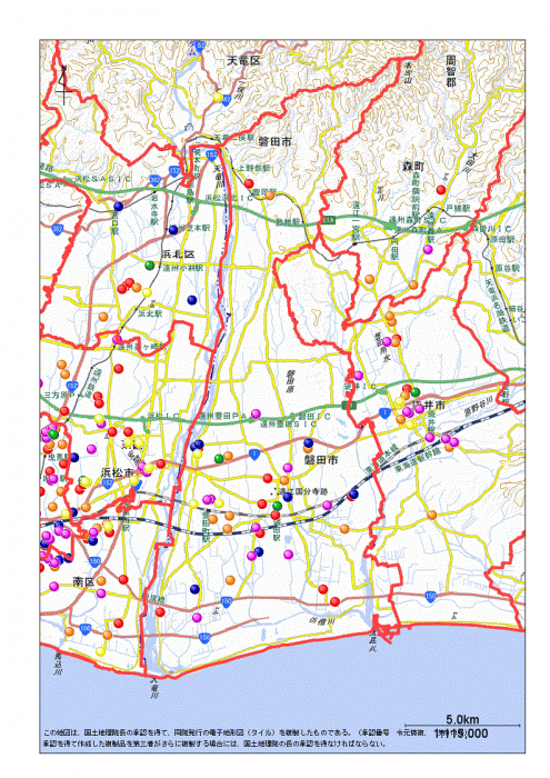 地図：磐田市