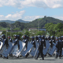 写真：警備実践