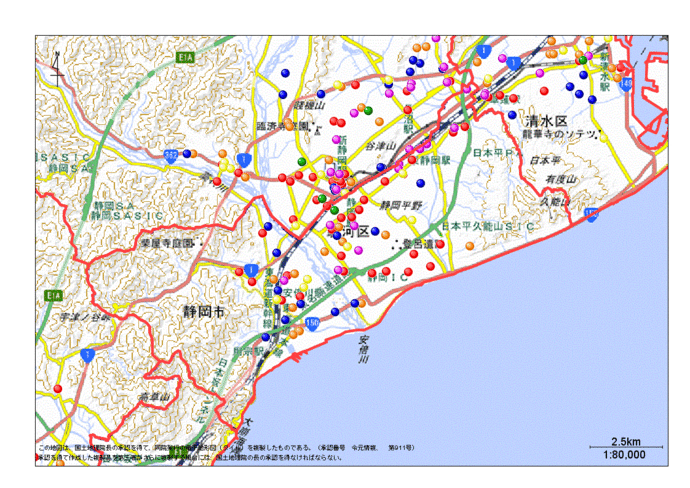 地図：静岡市駿河区