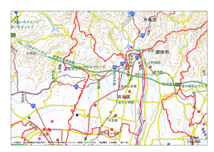 浜北区地図