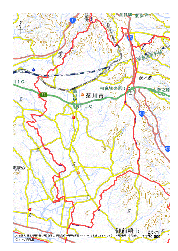 菊川市地図