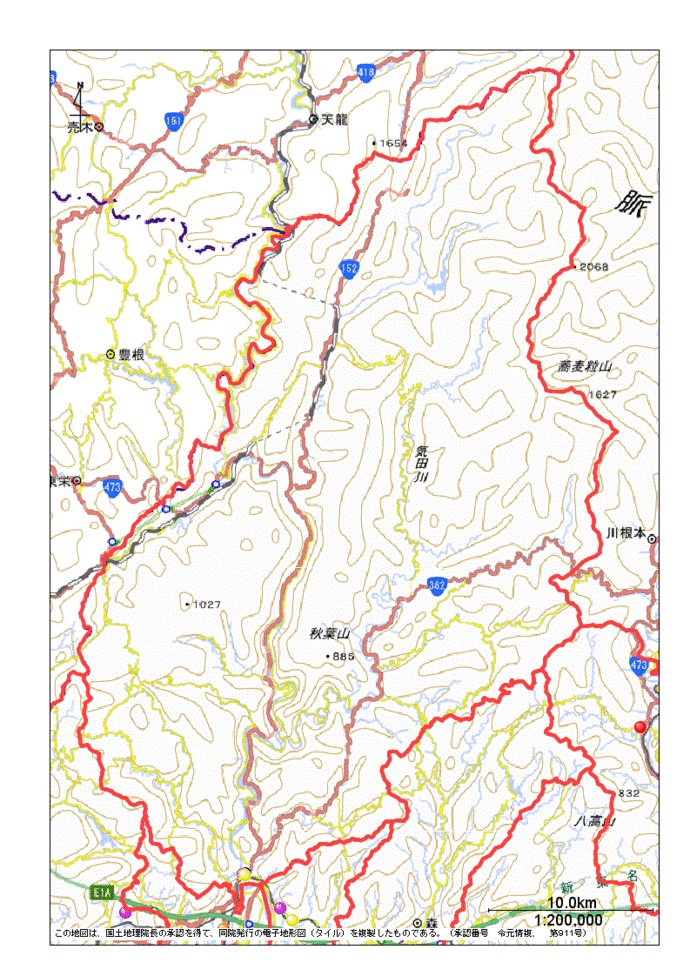 天竜区地図