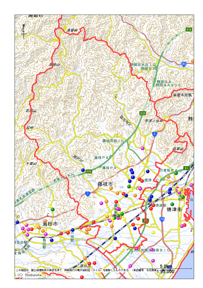 藤枝市地図