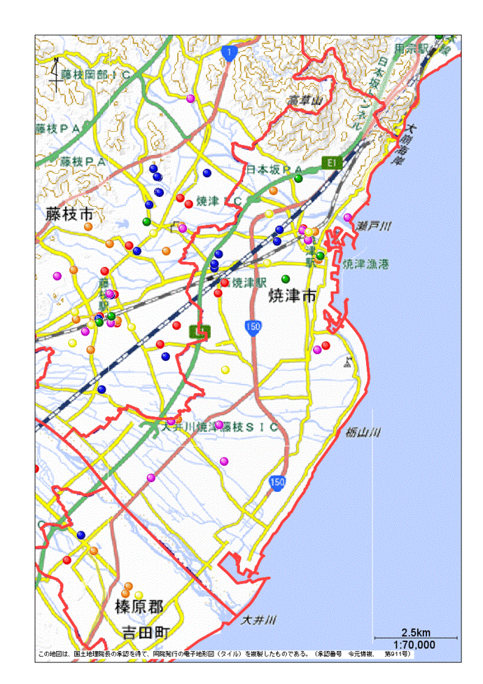 焼津市地図