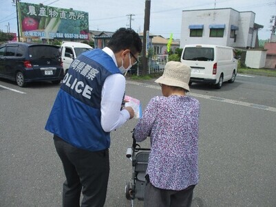 令和5年7月14日　詐欺被害防止・犯罪被害者支援広報活動を実施