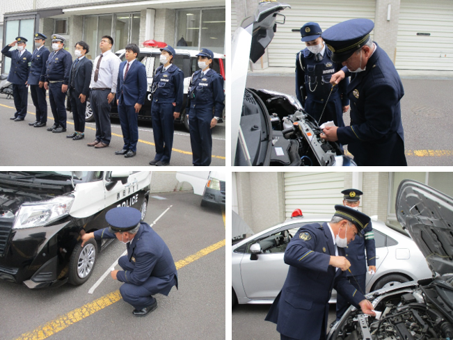 写真：令和6年4月18日　装備車両の点検を実施