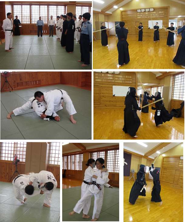 夏季柔道・剣道訓練の様子