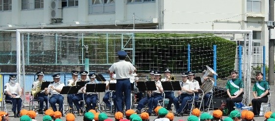 画像：警察音楽隊鑑賞会と防犯のお話を聞く会