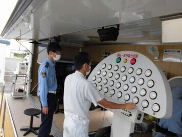 写真：安全運転管理推進事業所での交通安全体験車交通教室