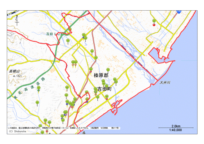 榛原郡吉田町地図