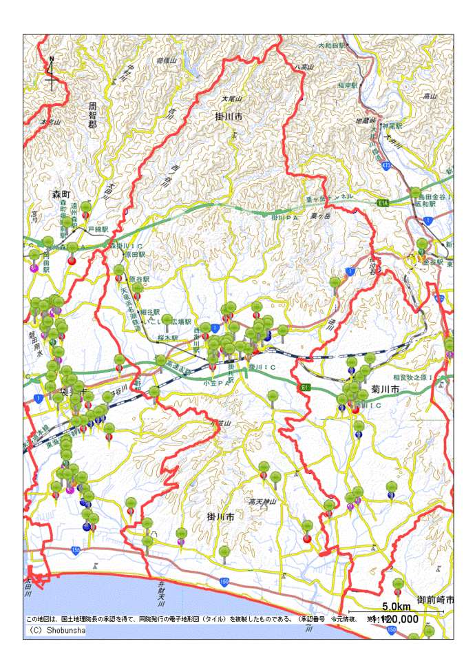 掛川市地図