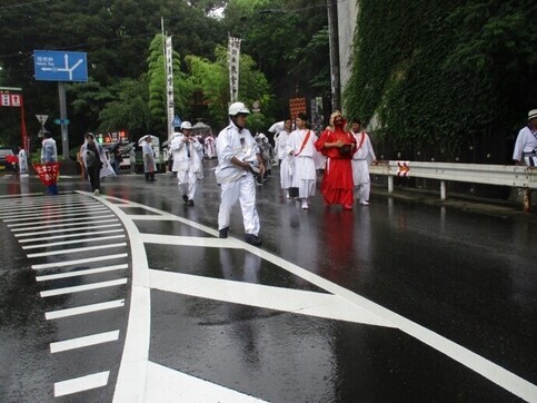 写真：令和6年7月15日と16日、来宮神社例大祭と熱海こがし祭り・ 第56回山車コンクールの雑踏警備を行いました。