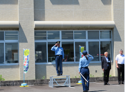 写真：夏季特別警戒「K・Oクリーン作戦」出発式