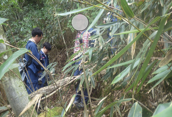 写真：富士市消防本部とドローンを使用した遭難者救助訓練を実施しました。