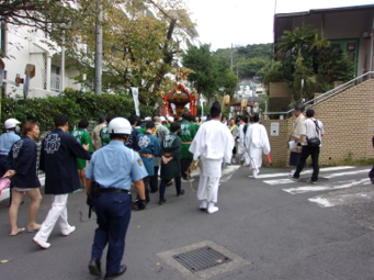 写真：令和6年10月19日、今宮神社例大祭の雑踏警備を行いました。