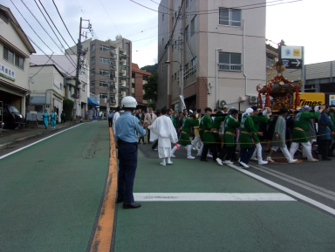 写真：令和6年10月19日、今宮神社例大祭の雑踏警備を行いました。